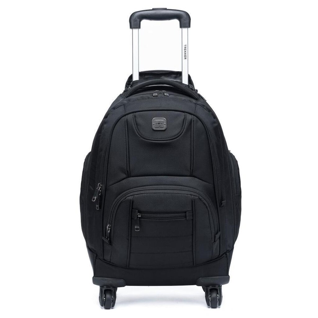 Mochila Executiva Trekker Rodinhas Reforçada Espaçosa 28 Litros