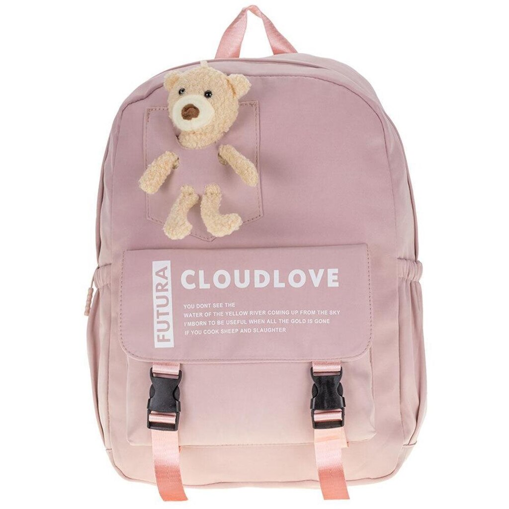 Mochila Feminina  Arara Dourada - Ry6671 - Rosa - U