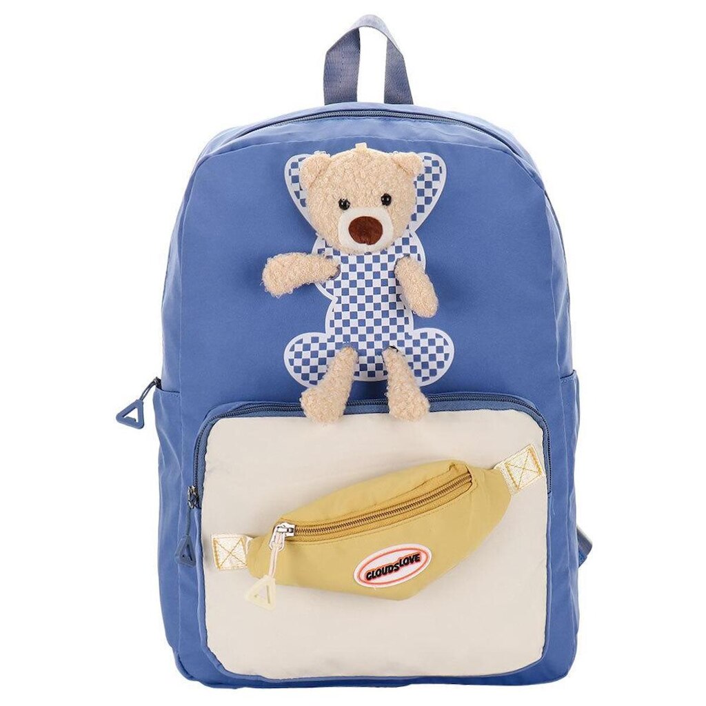 Mochila Feminina  Arara Dourada - Ry6679 - Azul - U