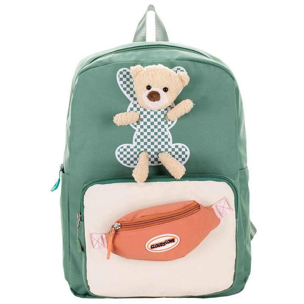 Mochila Feminina  Arara Dourada - Ry6679 - Verde - U
