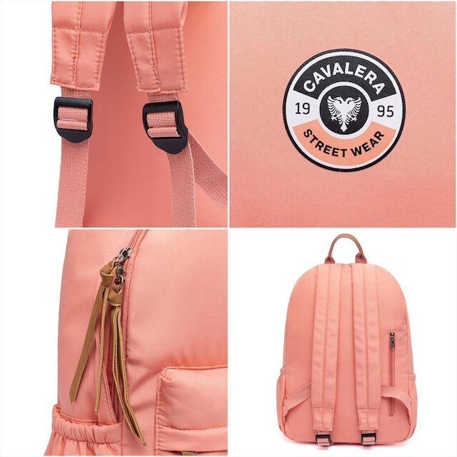 Mochila Feminina Cavalera Escolar Resistente Espaçosa 20 Litros