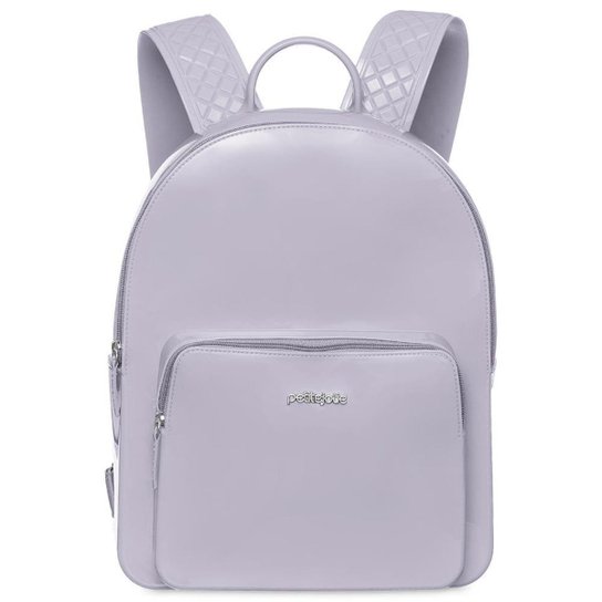 Mochila Feminina em PVC - PJ2032 - Petite Jolie - Cinza+Chumbo