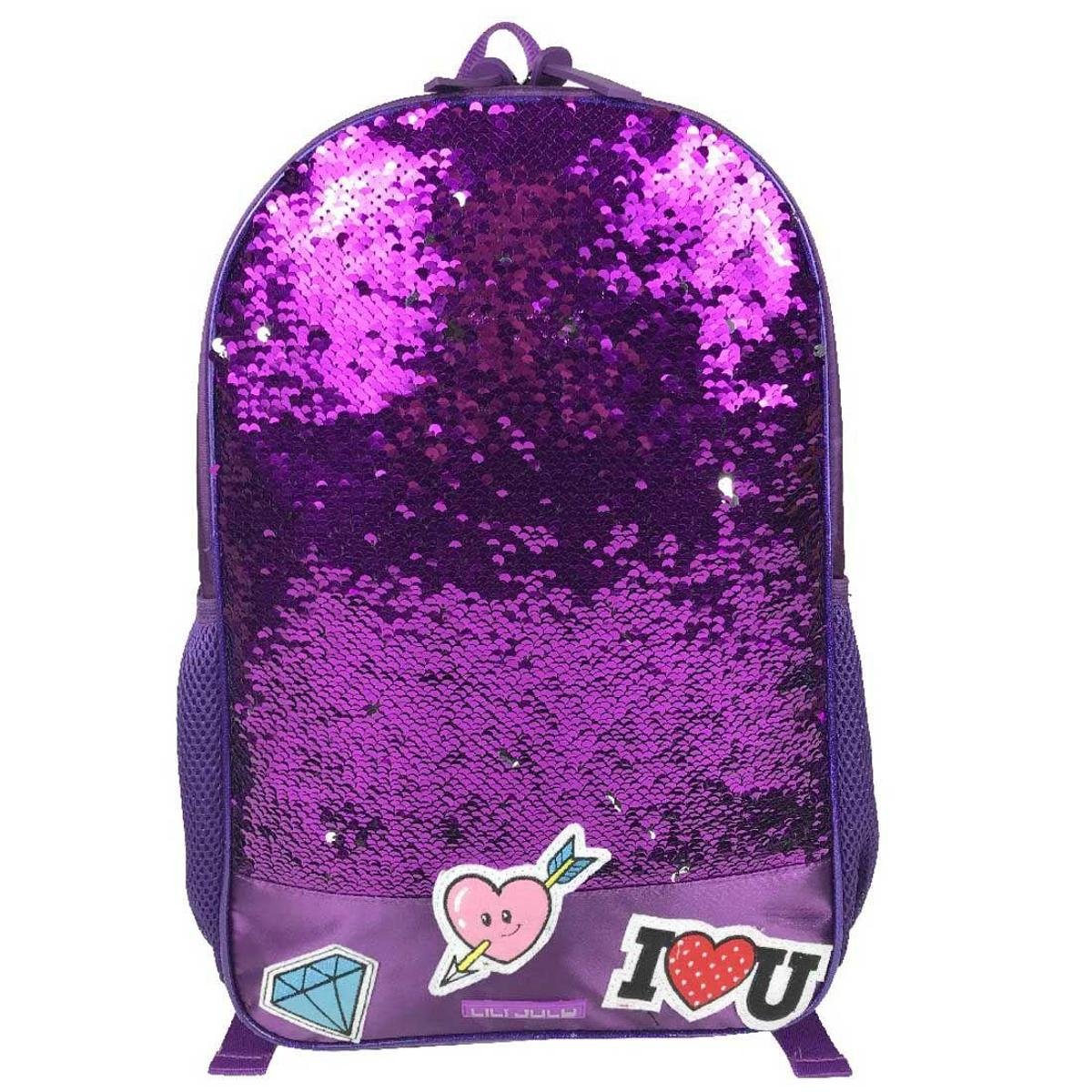 Mochila Feminina Lili July Paetês Infantil - Roxo Menor preço em Mochila Feminina Lili July Paetês Infantil - Roxo