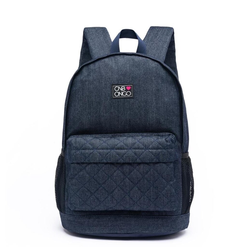 Mochila Feminina Onbongo Jeans Escola Faculdade Trabalho 14 litros