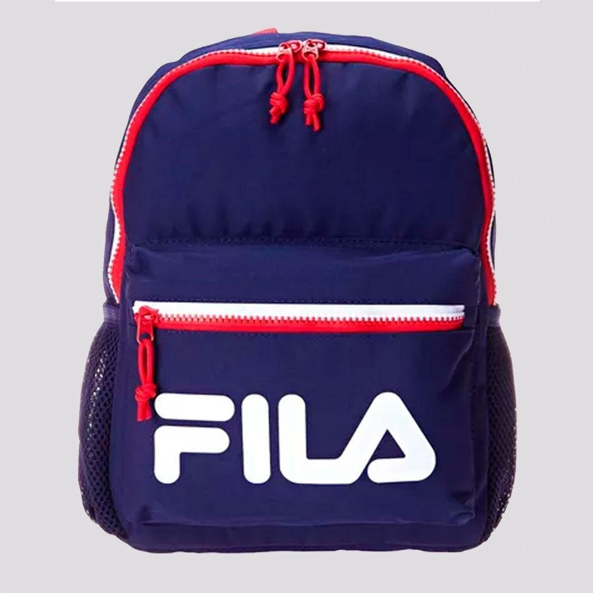 Mochila Fila Mini Colors Marinho e Vermelho Zattini