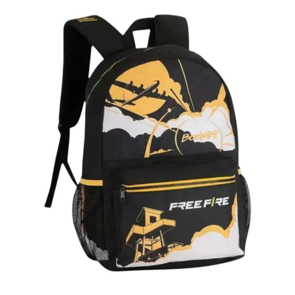 Mochila Free Fire Juvenil Espaçosa Com Desenhos Masculino