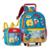 Mochila Galinha Pintadinha Kit Bolsa Escolar com Lancheira - Azul