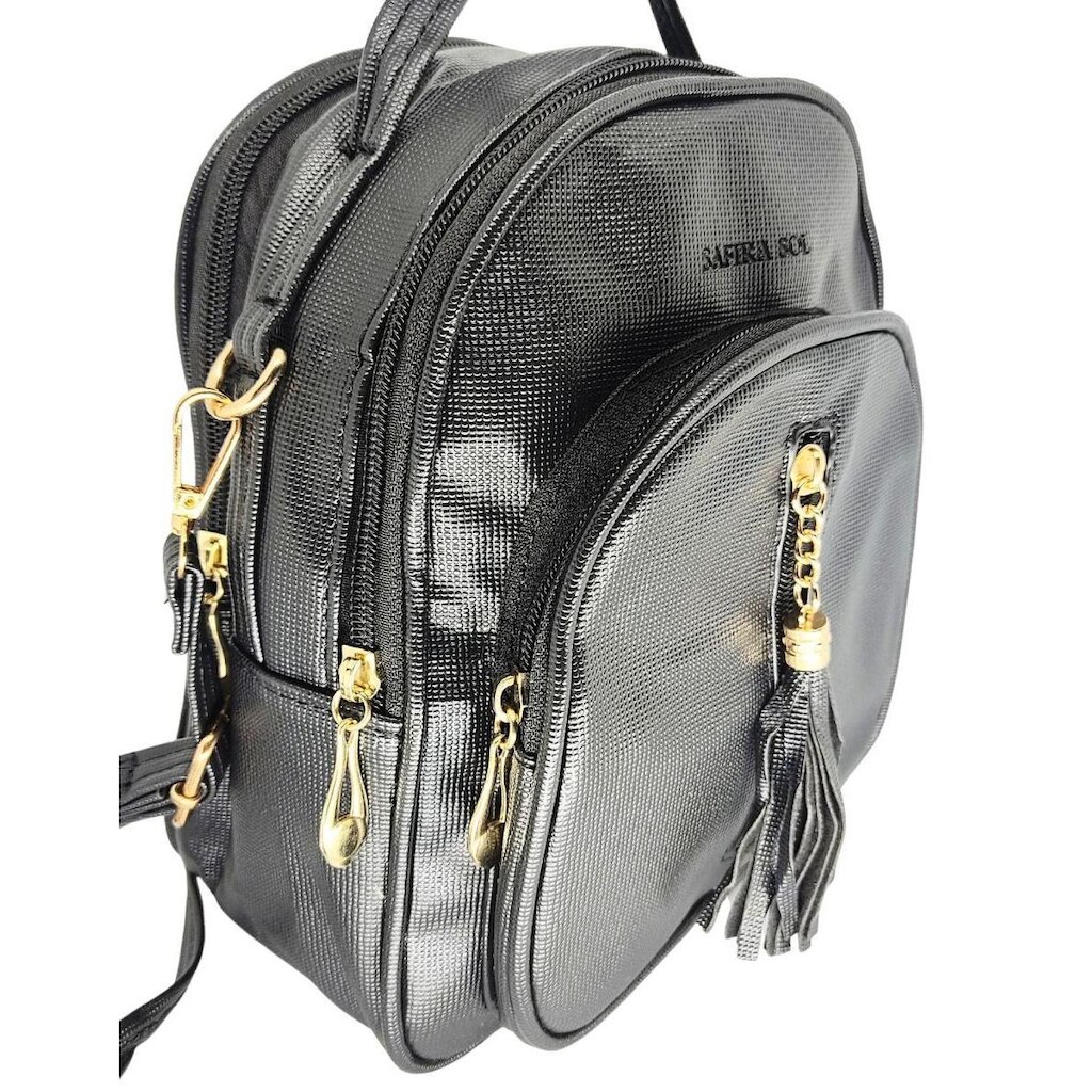 Mochila Glamour Pequena Vira Bolsa Transversal Tiracolo Feminina