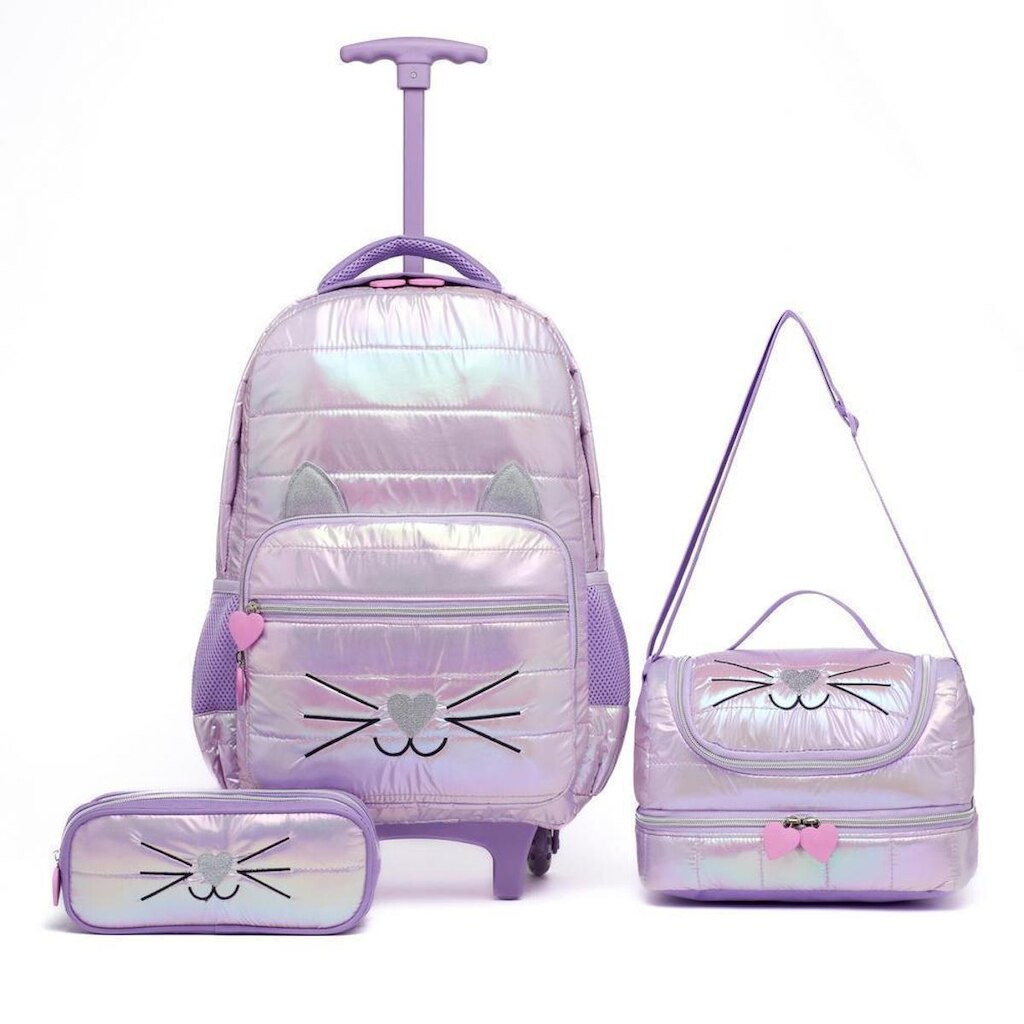 Mochila Guelph Rodinhas Infantil Resistente 21 Litros