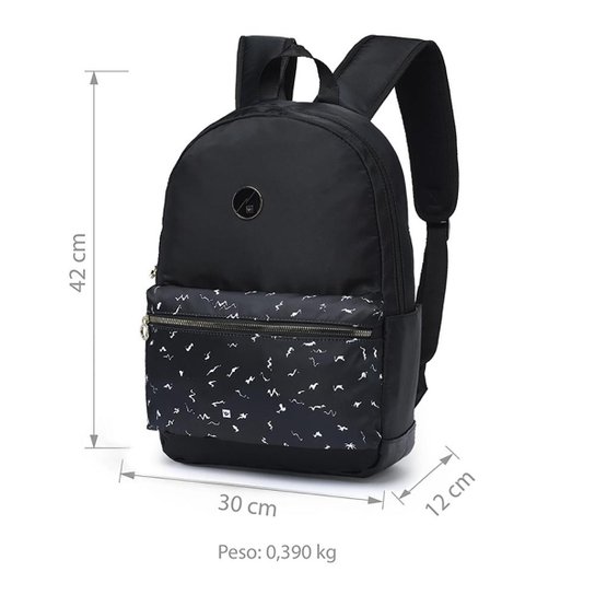 Mochila Hang Loose Escolar Reforçada Trabalho Feminina 15 Litros