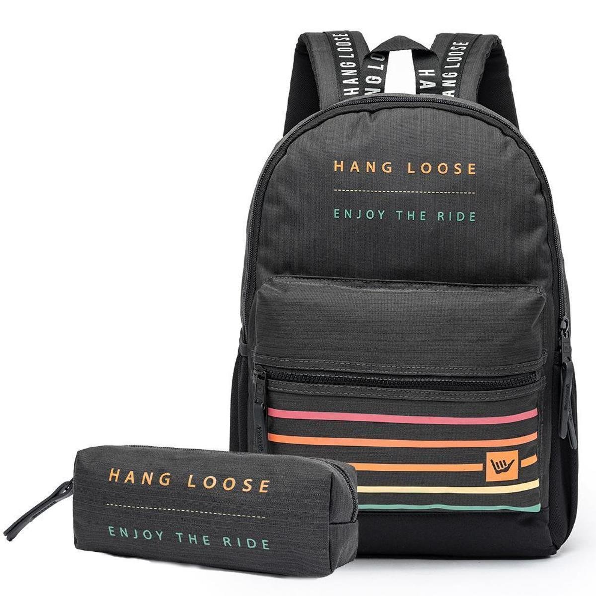 Mochila Hang Loose + Estojo Hang Loose Kekoa Reforçada é ruim? Mochila Hang Loose + Estojo Hang Loose Kekoa Reforçada é boa?