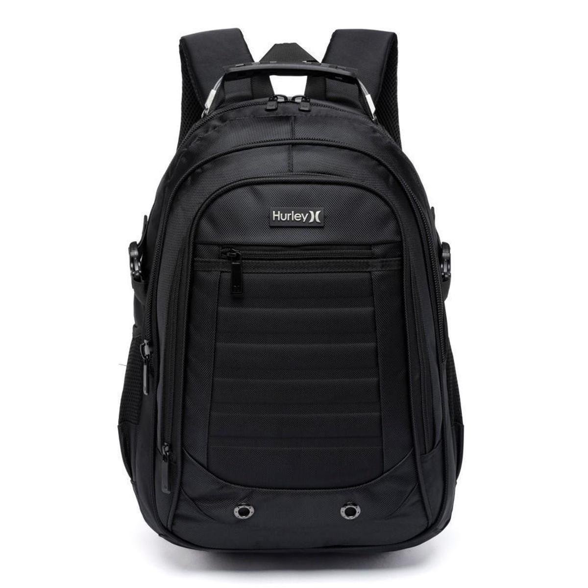 Mochila Hurley Para Notebook Reforçada Trabalho - Preto Menor preço em Mochila Hurley Para Notebook Reforçada Trabalho - Preto