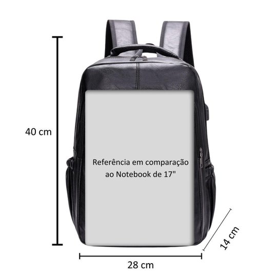 MOCHILA IMPERMEÁVEL ACOLCHOADA NOTEBOOK 17 POLEGADAS