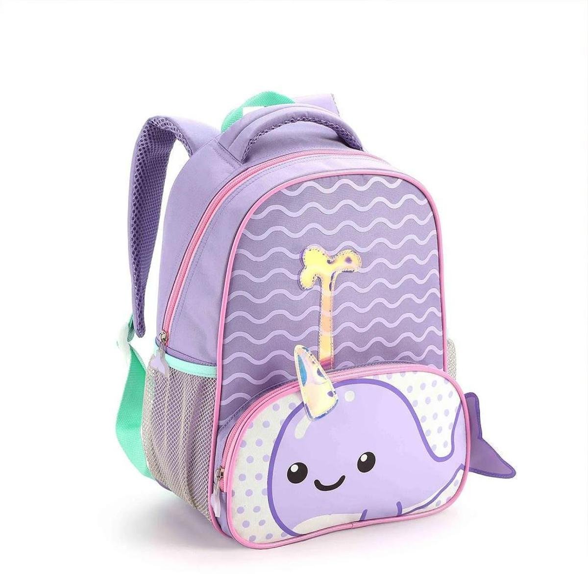Mochila Infantil 13" Baleia Divertida Seanite Coleção Zoop - Lilás Menor preço em Mochila Infantil 13" Baleia Divertida Seanite Coleção Zoop - Lilás
