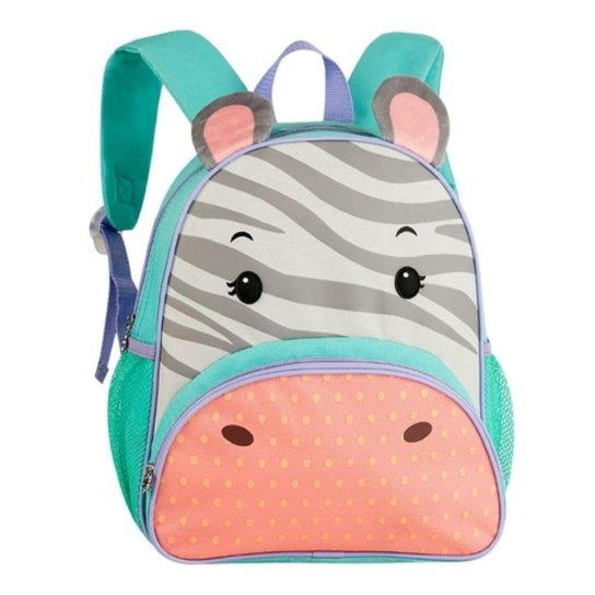 Mochila Infantil Clio Escolar Pets - Zebra