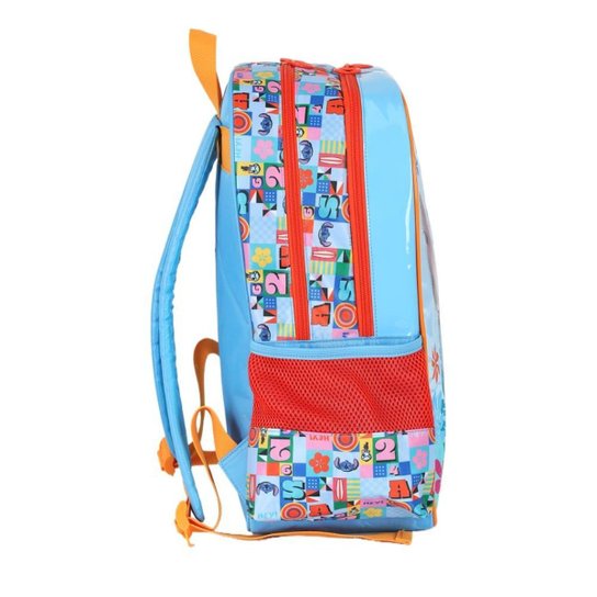 Mochila Infantil De Costas Escolar Stitch Luxcel