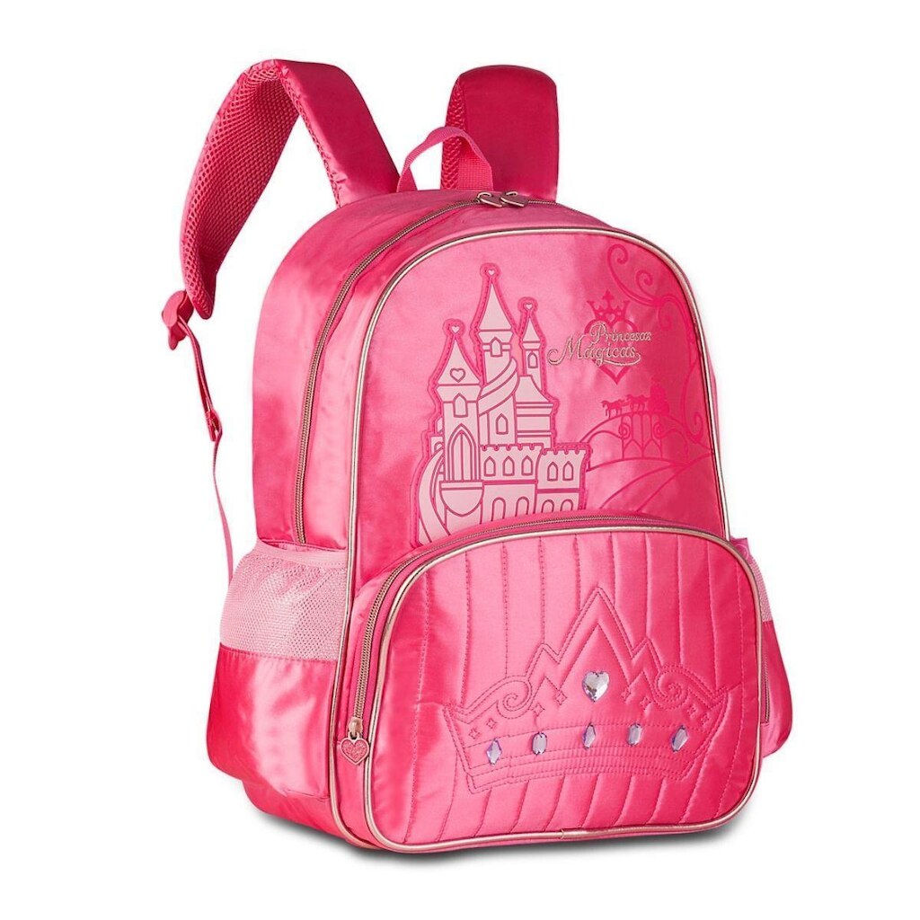 Mochila Infantil Interativa com Luzes Princesas Mágicas