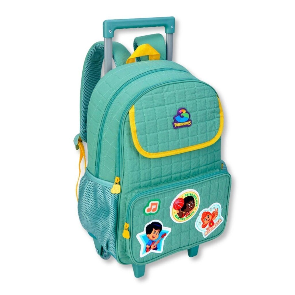 Mochila Infantil Três Palavrinhas Bolsa Escolar Crianças