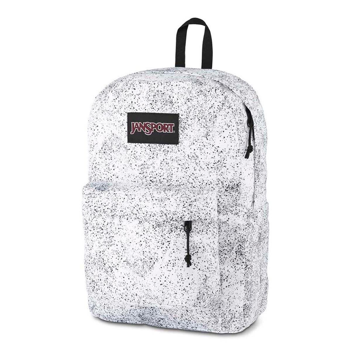 Mochila JanSport Ashbury - Branco+Preto 