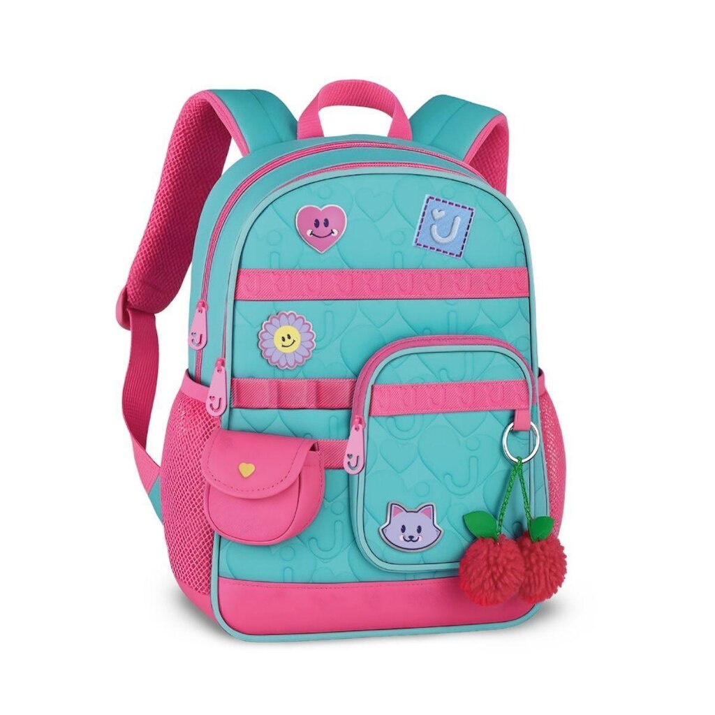 Mochila Juju Teofilo Bolsa Escolar Infantil Feminina com Chaveiro