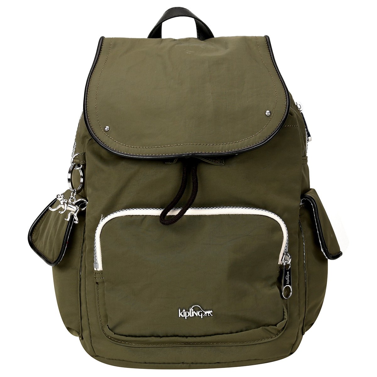 mochila kipling verde militar