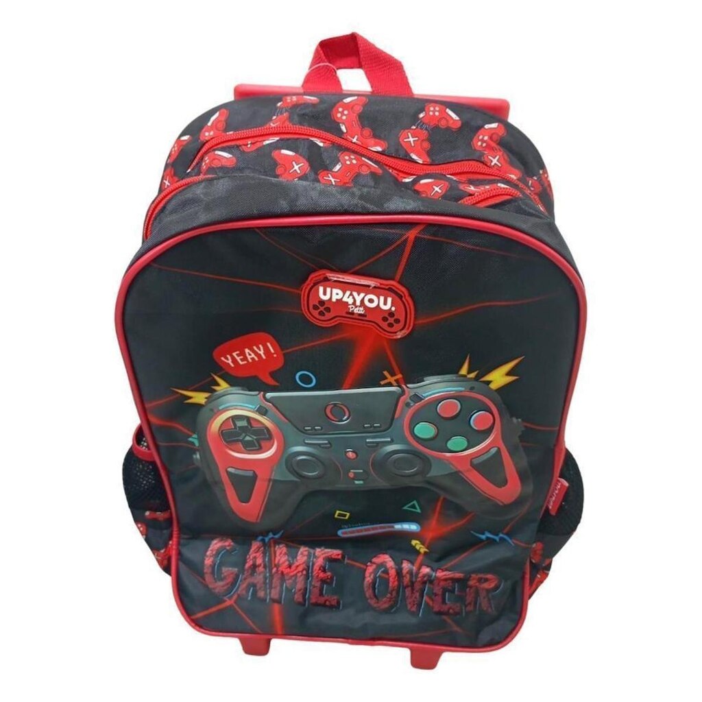 MOCHILA LUXCEL INFANTIL UP4YOU GAME COM RODAS IC42092UP
