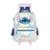 MOCHILA LUXCEL STITCH DISNEY C/RODAS INFANTIL MENINA IC41682SC - Prata+Azul