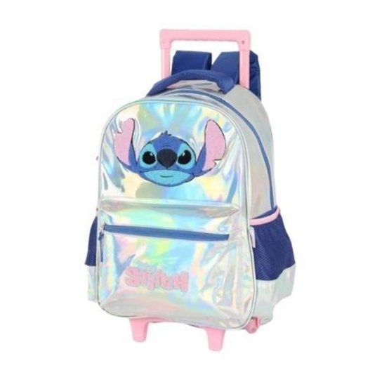 MOCHILA LUXCEL STITCH DISNEY C/RODAS INFANTIL MENINA IC41682SC