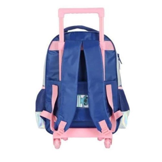 MOCHILA LUXCEL STITCH DISNEY C/RODAS INFANTIL MENINA IC41682SC