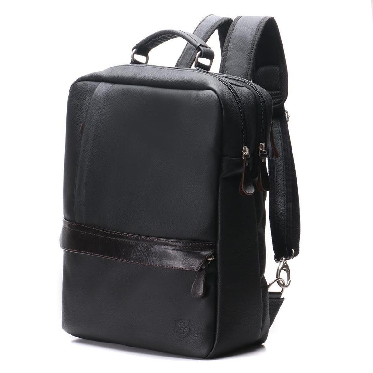 Mochila Masculina em Couro Slin Premium Para Notebook JFE Couro Menor preço em Mochila Masculina em Couro Slin Premium Para Notebook JFE Couro