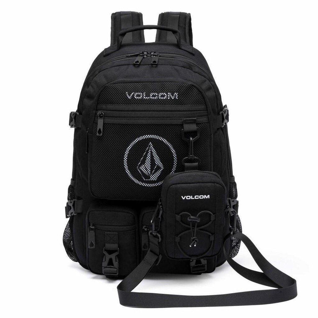Mochila Masculina Tática Volcom Resistente 22 L Shoulder Bag Porta moeda