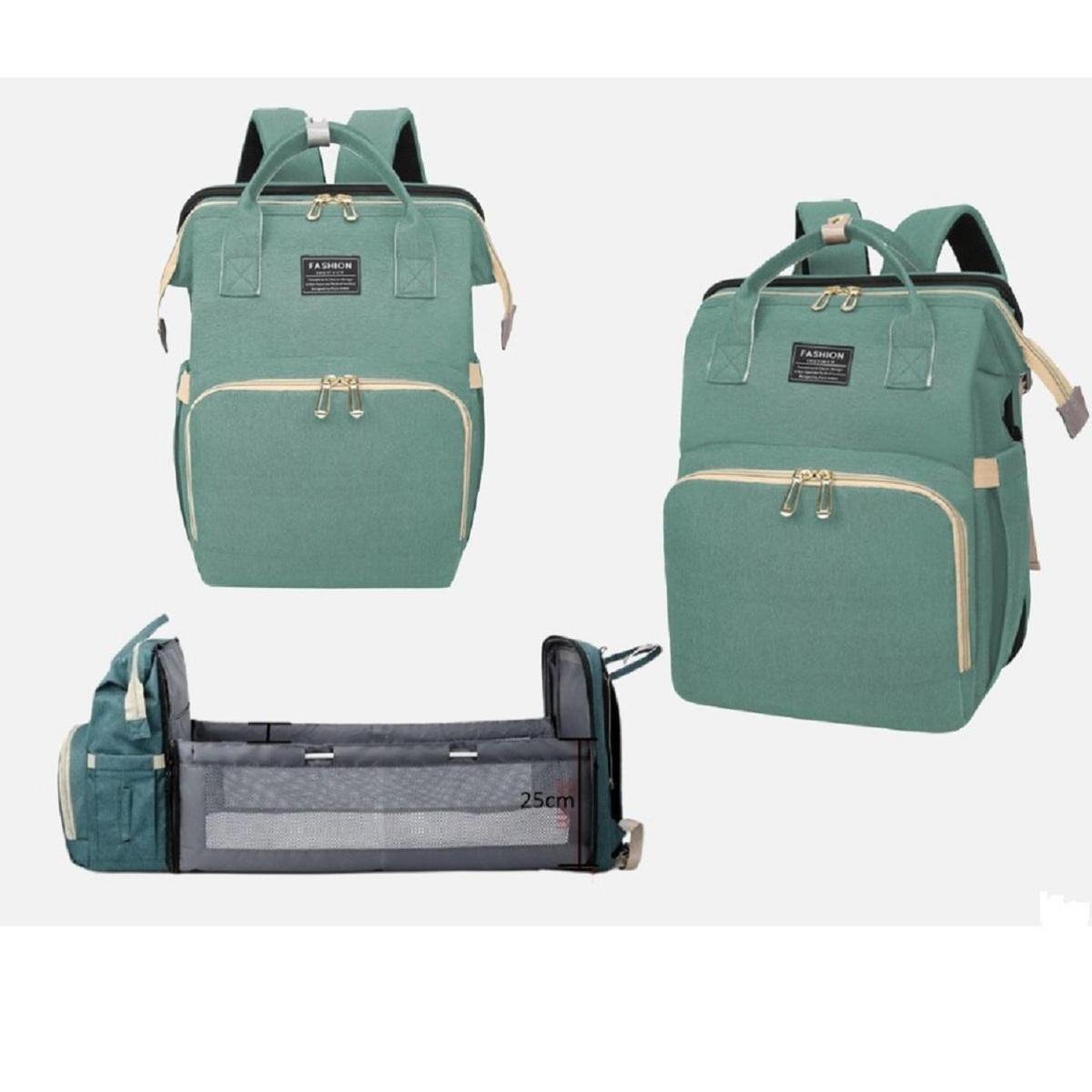 Mochila Multifuncional Yepp Maternidade berço trocador de fraldas - Verde claro Menor preço em Mochila Multifuncional Yepp Maternidade berço trocador de fraldas - Verde claro