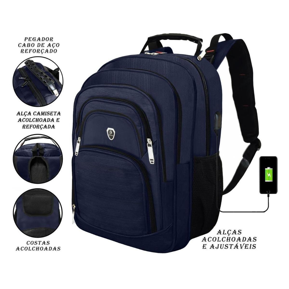 Mochila Notebook Executiva Reforçada Masculna Trabalho Viagem Faculdade Escola Menor preço em Mochila Notebook Executiva Reforçada Masculna Trabalho Viagem Faculdade Escola