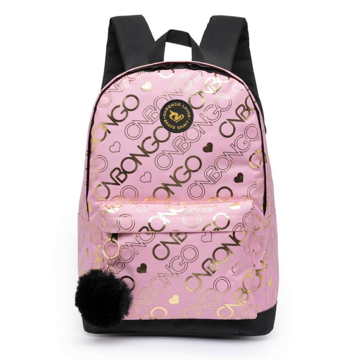 Mochila Onbongo Feminina Bolsa Escolar Original Reforçada 15 litros Menor preço em Mochila Onbongo Feminina Bolsa Escolar Original Reforçada 15 litros