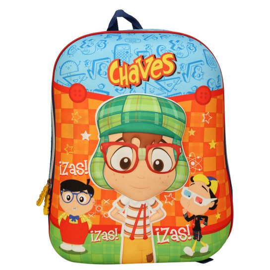 Mochila Pacific Chaves Zas - Azul+Laranja