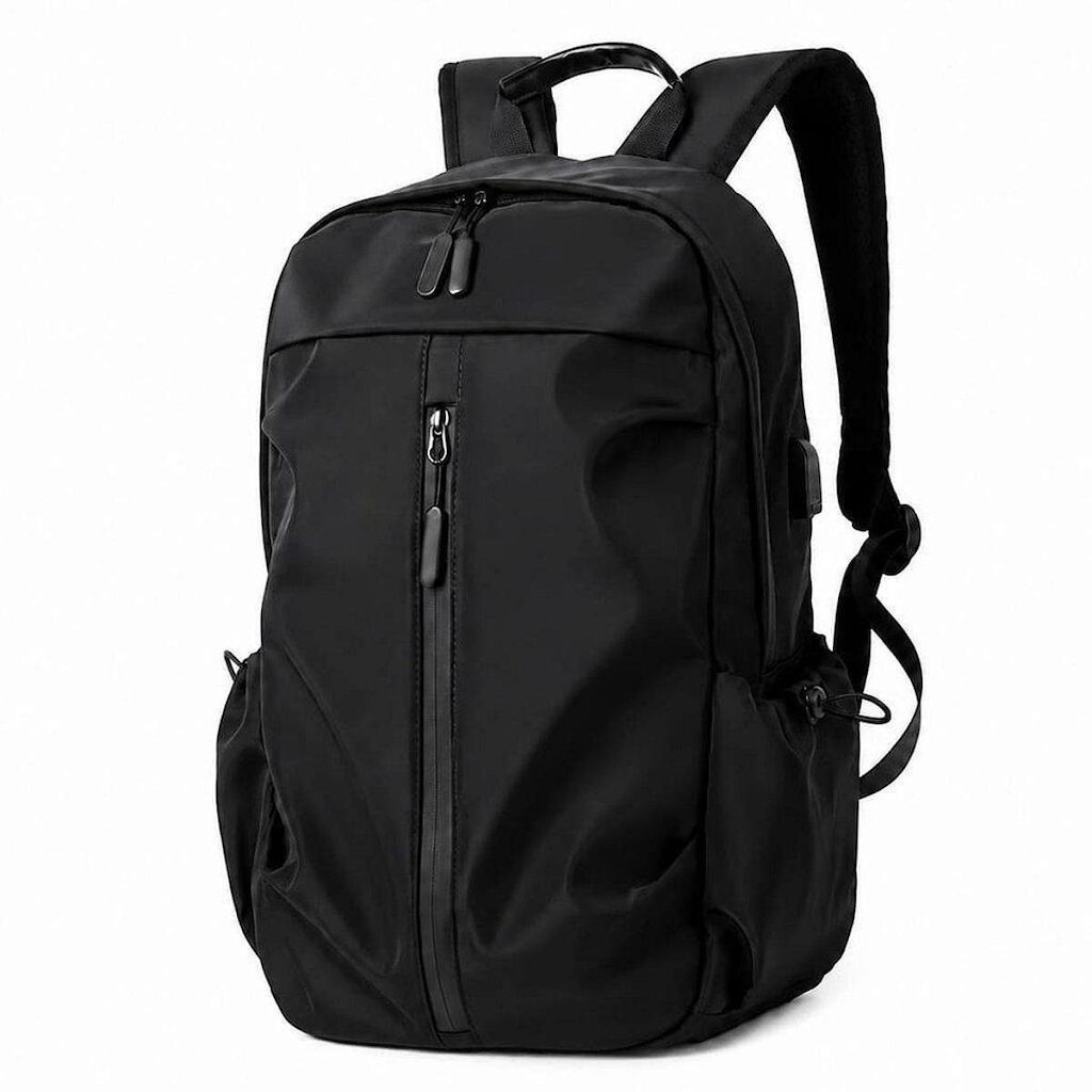 Mochila para Notebook 15,6 USB Grande Trabalho Faculdade Viagem Preta