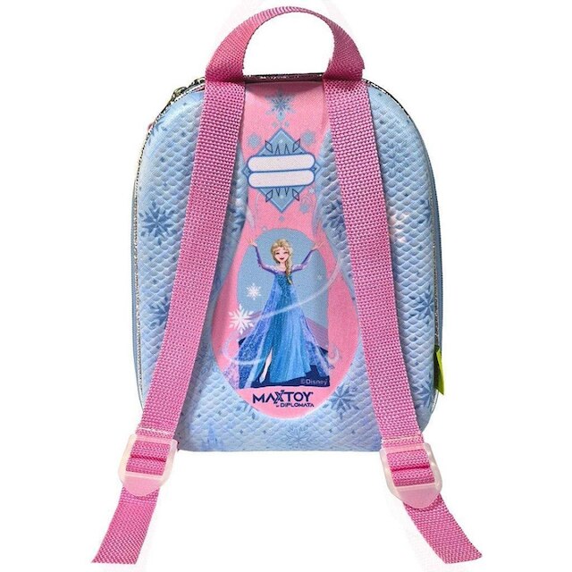 Mochila Pequena Maxtoy Frozen Elsa Vestido Azul