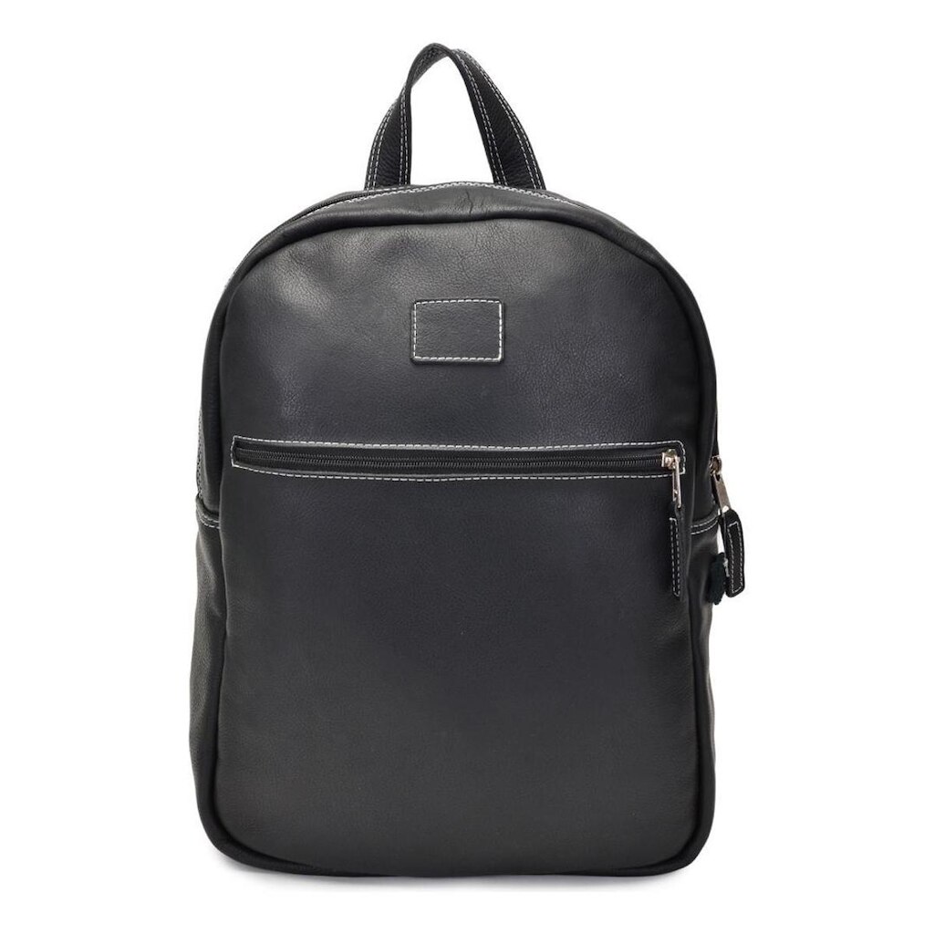 Mochila Reforçada Couro com Compartimento para Notebook Casual