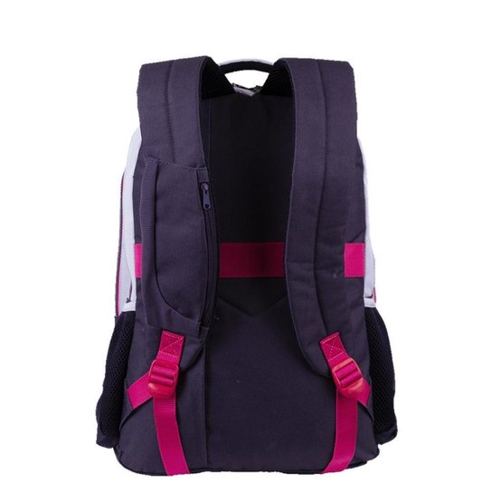 Mochila Sestini 2 Compartimentos College Crinkle 4 Roxo
