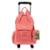 Mochila Sestini Carrinho 4 Rodas Paul Frank 2 em 1 Coral - Rosa