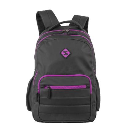 Mochila Sestini College Hydroblock 2 Comp Preto e Roxo | Zattini