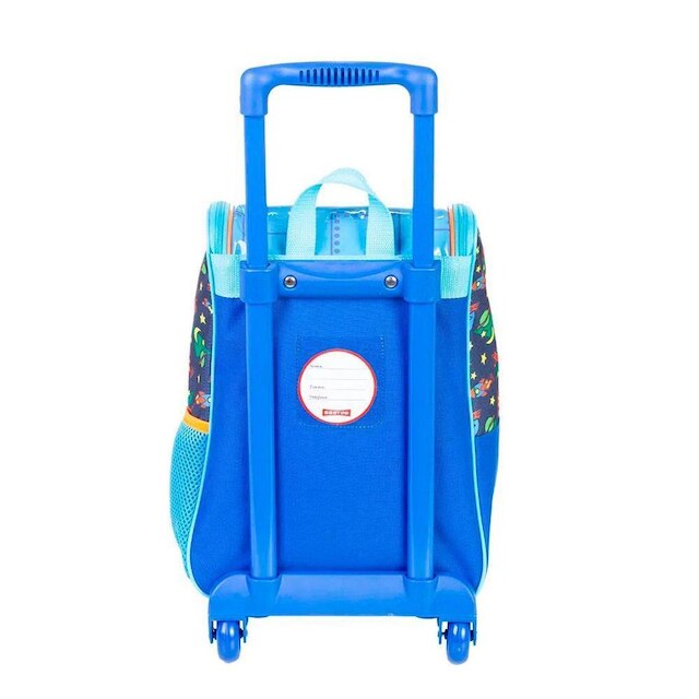 Mochila Sestini Com Rodinhas Média Y Alien 16 Litros Azul