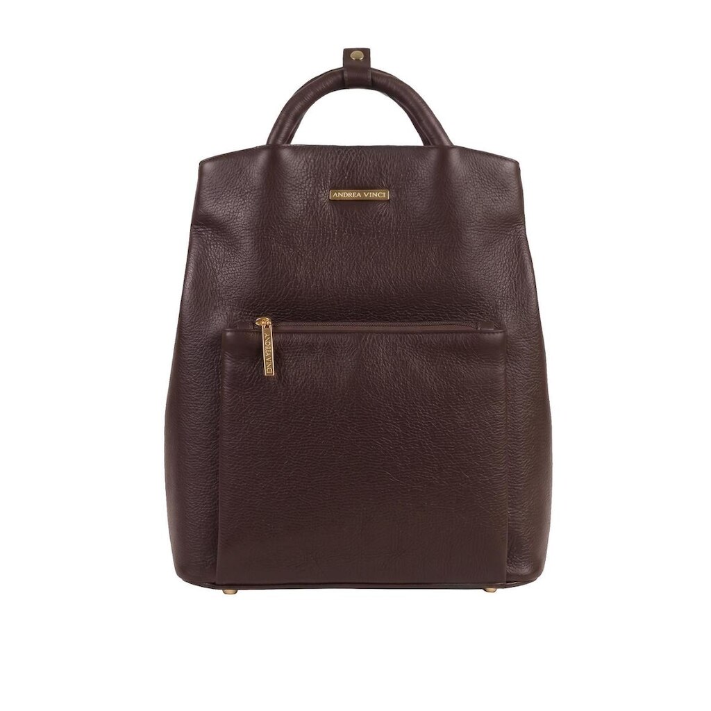 Mochila slim couro liso Lavínia
