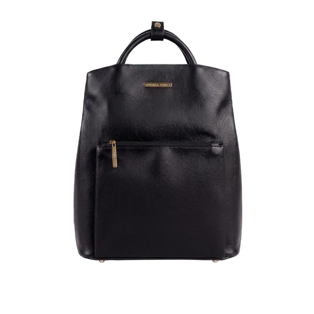 Mochila slim couro liso Lavínia