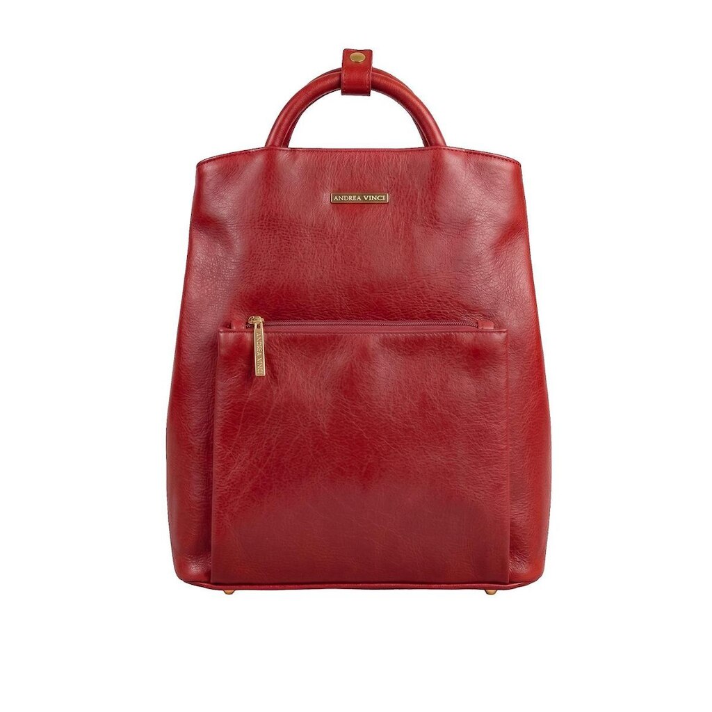 Mochila slim couro liso Lavínia