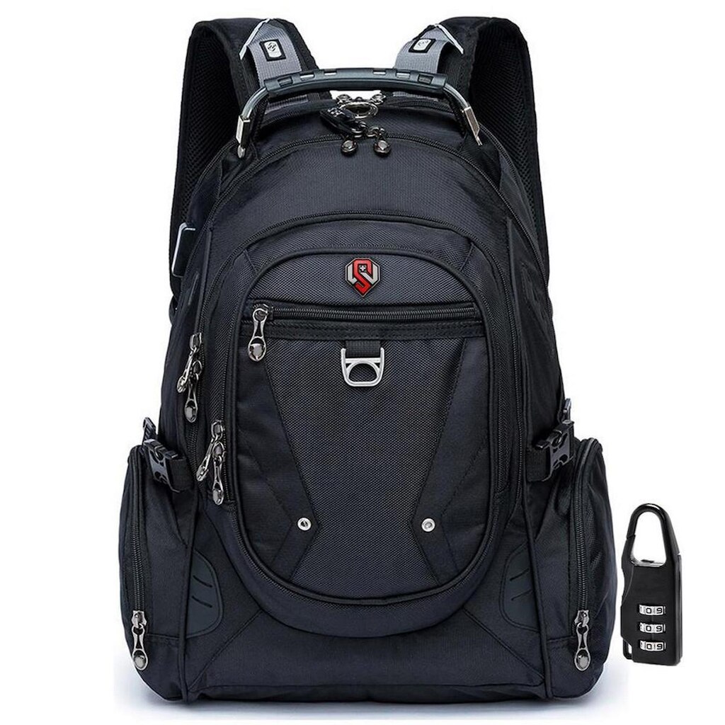 Mochila Swissport Executiva Masculina Antifurto 33 Litros