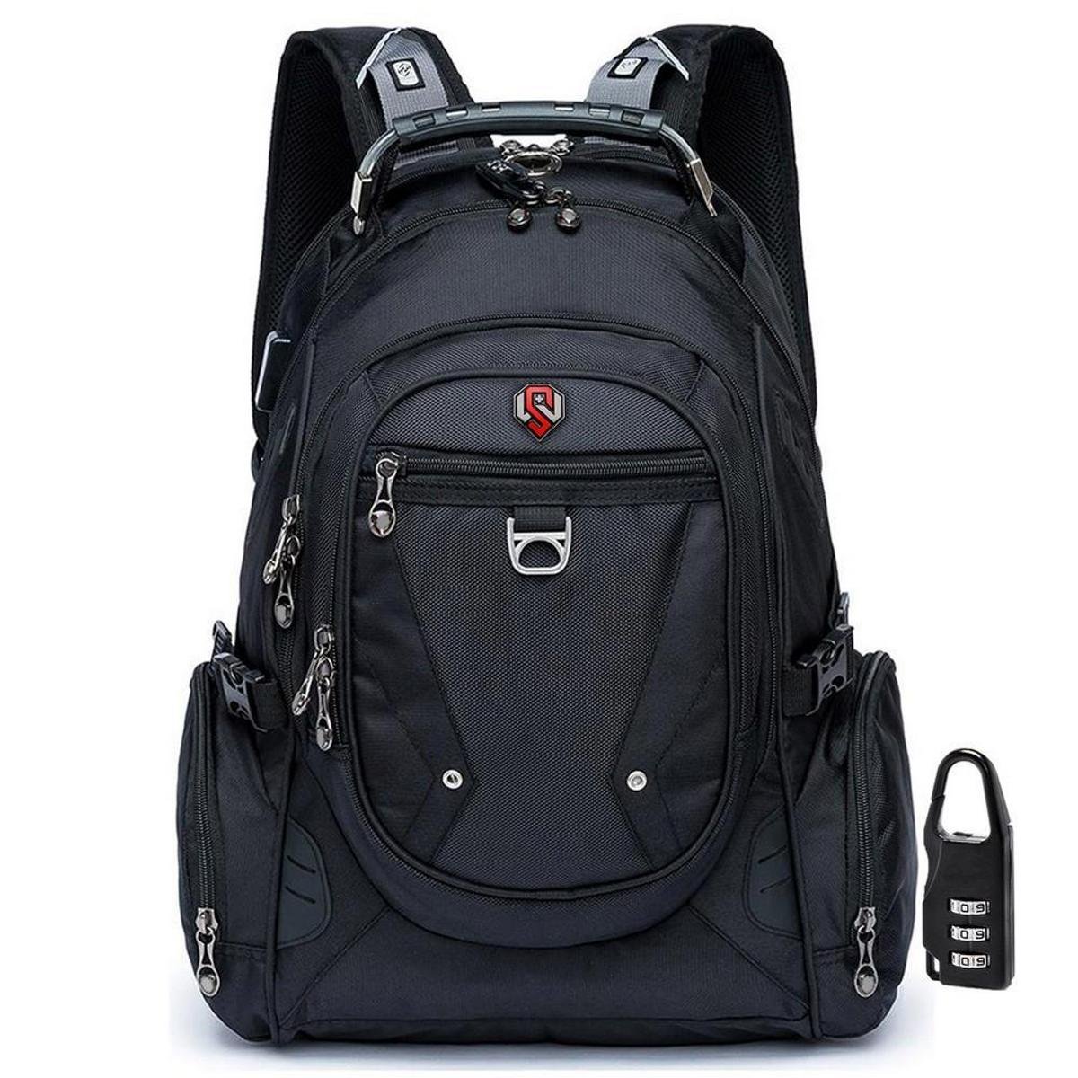 Mochila Swissport Executiva Masculina Antifurto Notebook Cabo de Aço USB Reforçada 33 Litros Menor preço em Mochila Swissport Executiva Masculina Antifurto Notebook Cabo de Aço USB Reforçada 33 Litros