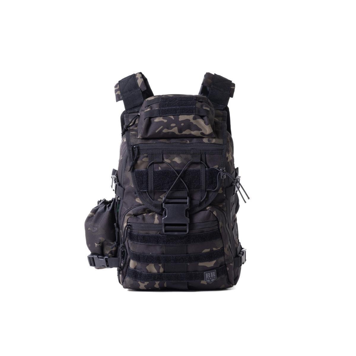 Mochila Tática Delta BR Force Militar Múltiplas Divisórias - Camuflado Preto Menor preço em Mochila Tática Delta BR Force Militar Múltiplas Divisórias - Camuflado Preto