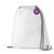 Mochila tipo Saco Gym Sack em TNT Premium 33x40cm Marino TopGet - Branco