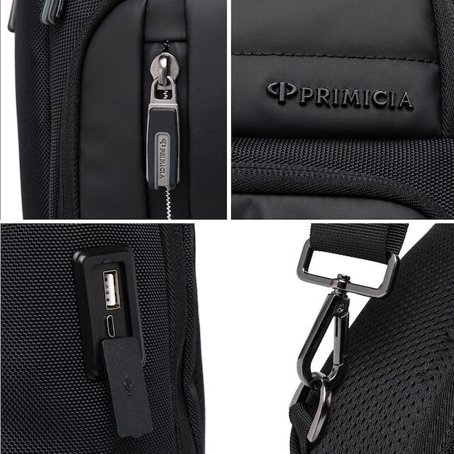 Mochila Transversal Executiva Trabalho Notebook Espaçosa Reforçada Primicia 4,7 Litros